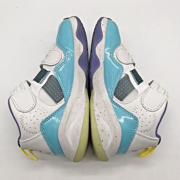 AND1 White Glow In The Dark Sneakers Youth 13 Hook & Loop Basketball Shoes - Picture 8 of 13